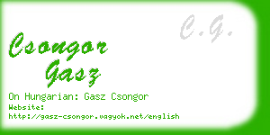 csongor gasz business card